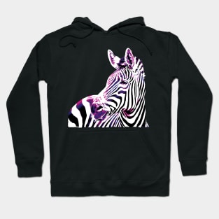 Hot Zebra Digital Painting Hoodie